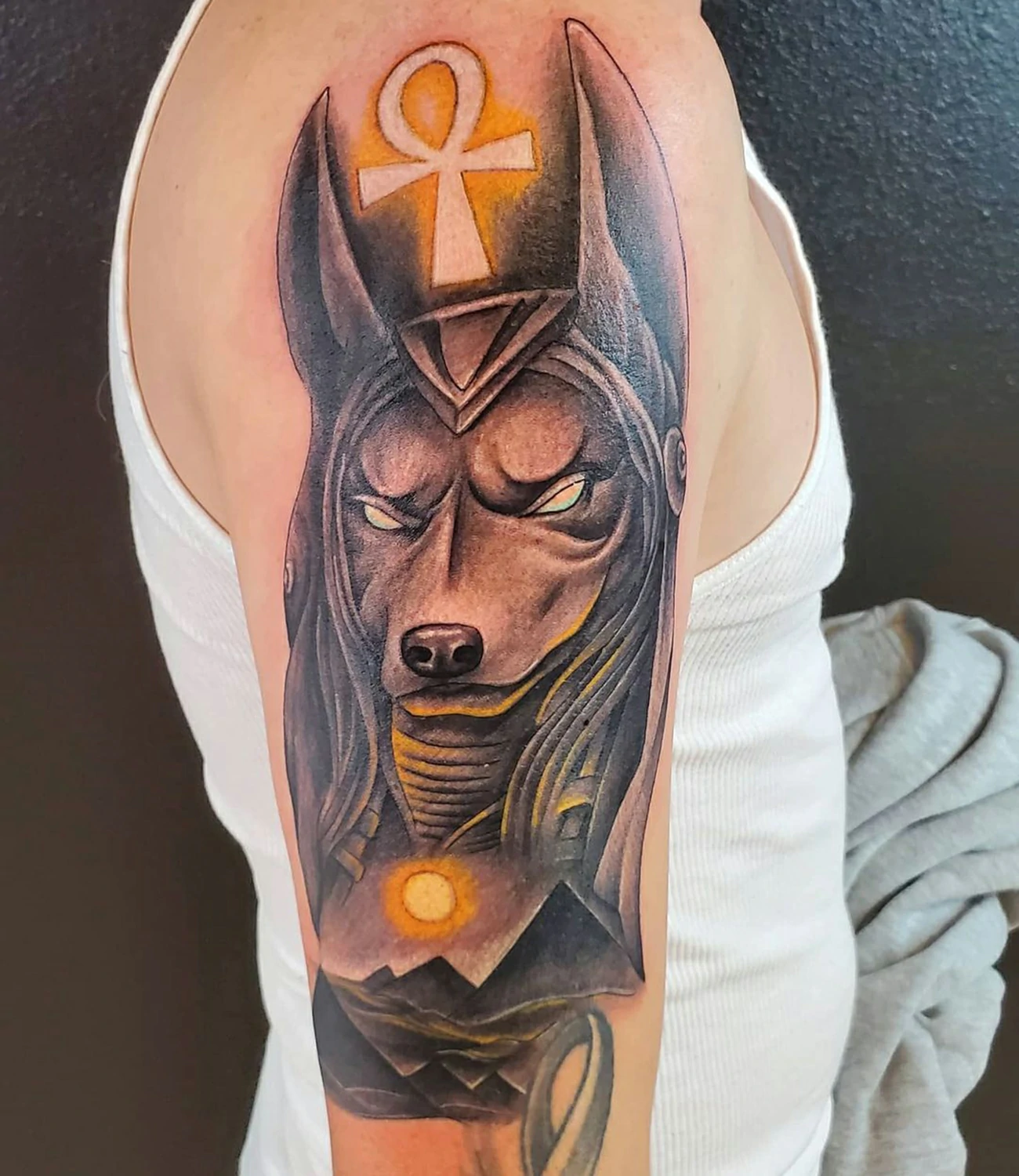Anubis Egyptian God Tattoo
