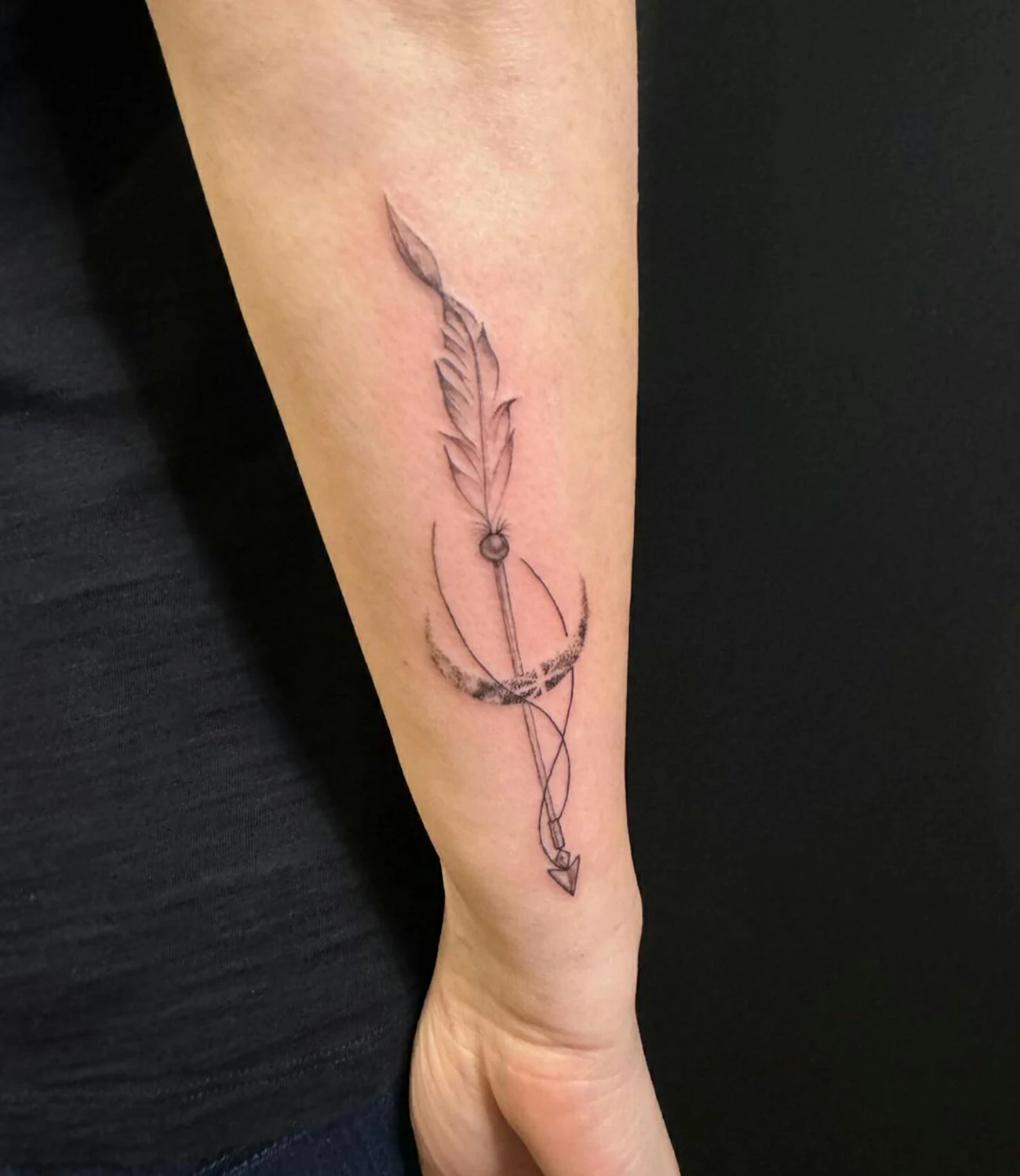 Feather Arrow Tattoo