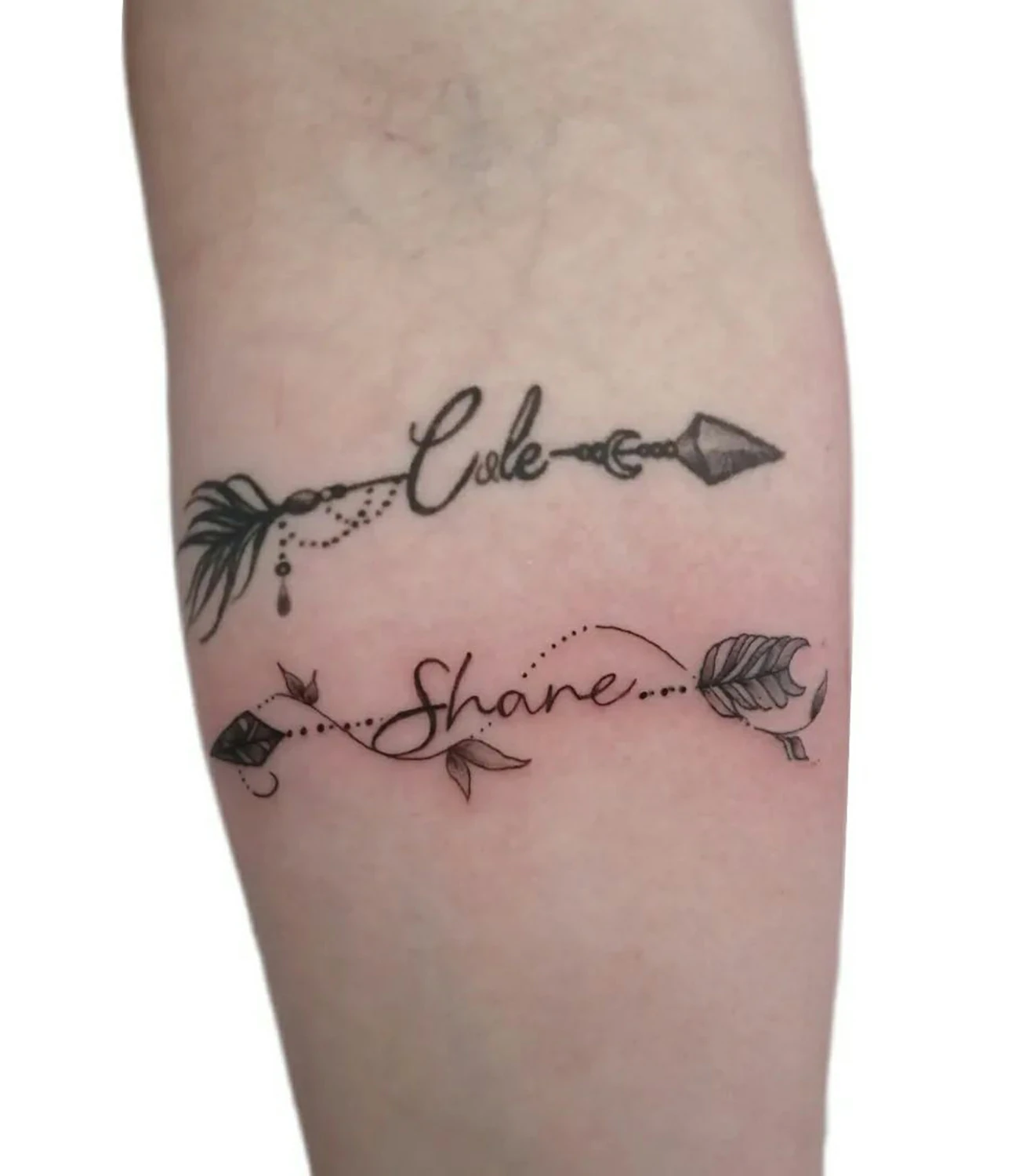 Arrow Name Tattoo