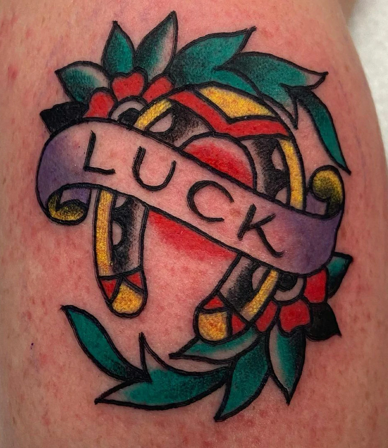 Sailor Jerry Horseshoe Tattoo