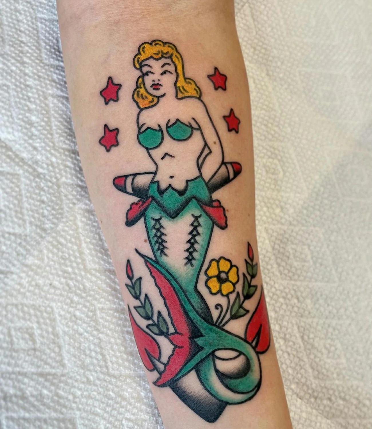 Sailor Jerry Mermaid Tattoo