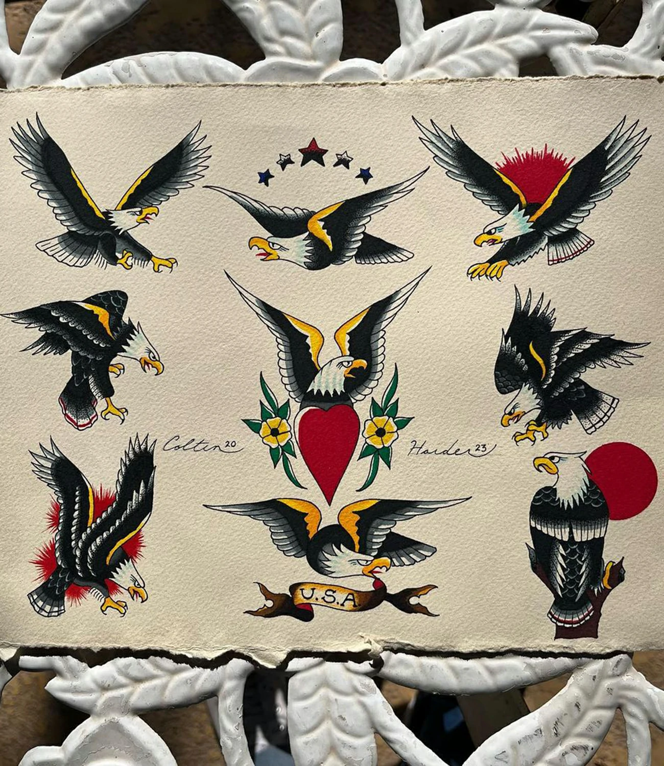 Sailor Jerry Eagle Tattoo