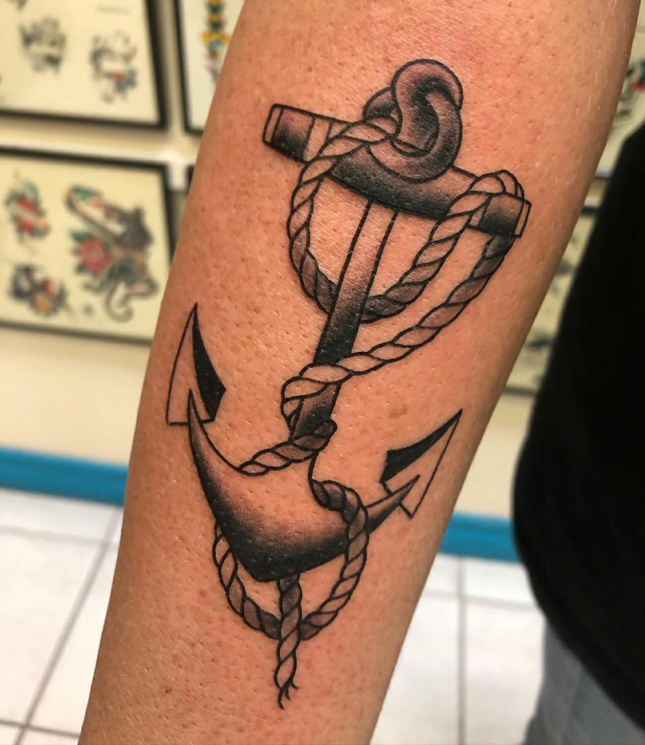 Sailor Jerry Anchor Tattoo