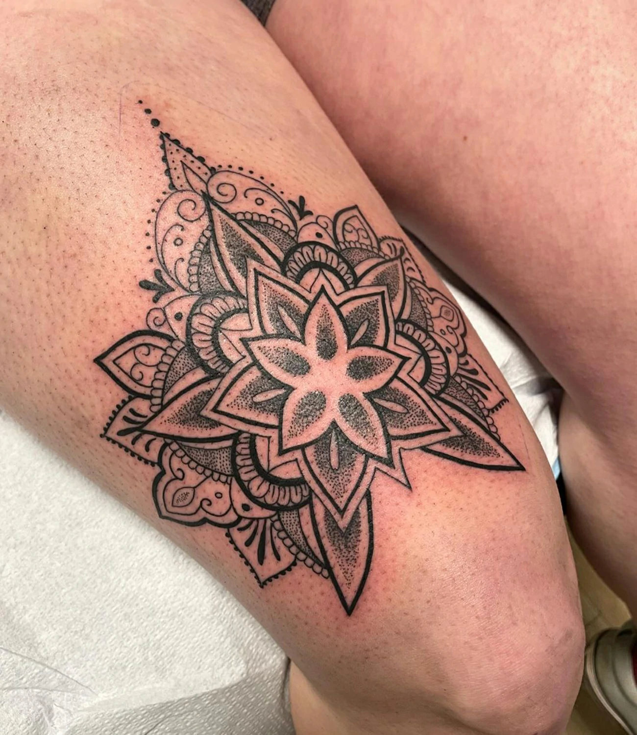 Thigh Tattoos Above the Knee