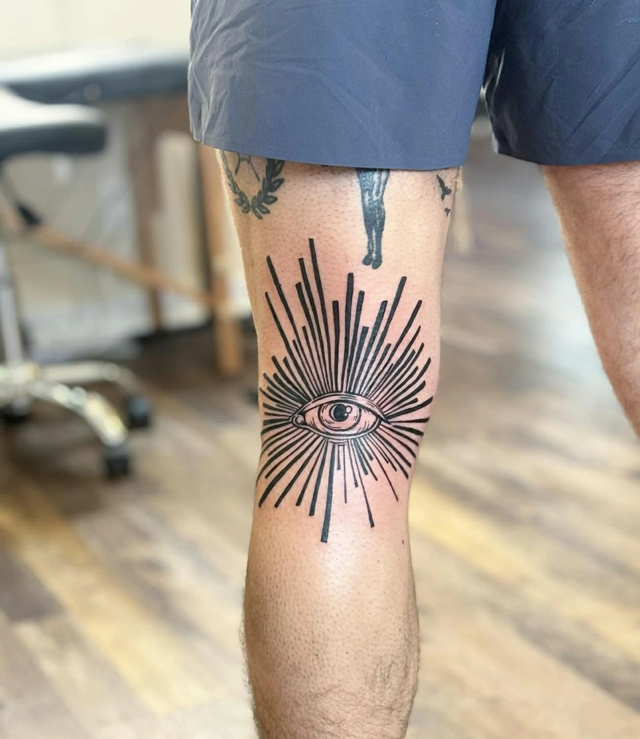 Behind Knee Tattoo