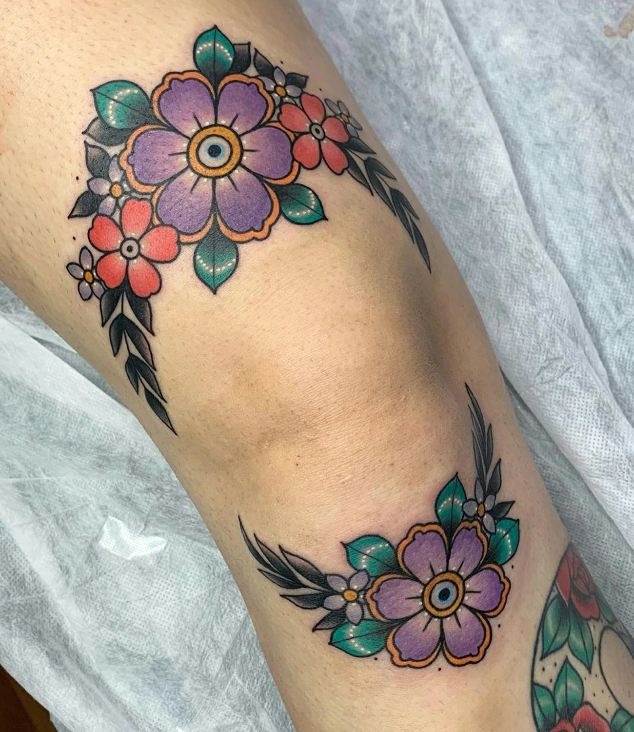 Around the Knee Tattoos