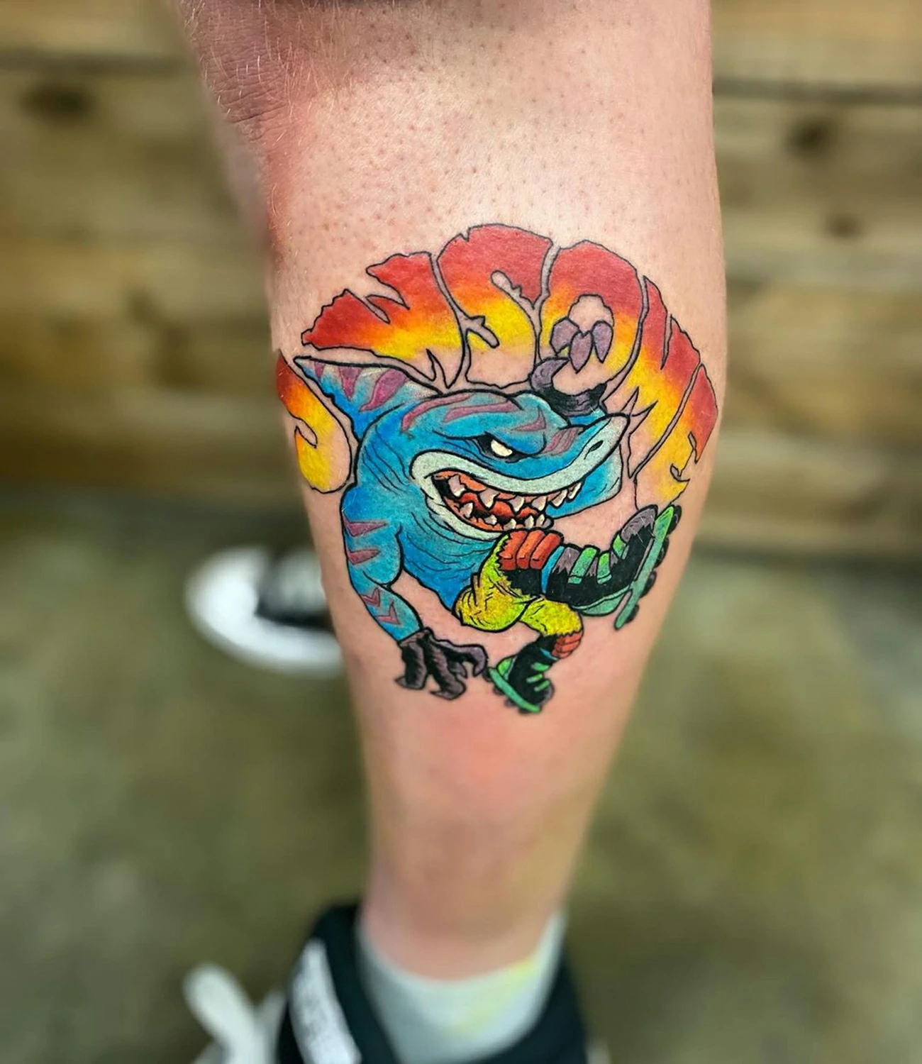Cartoon Shark Tattoo