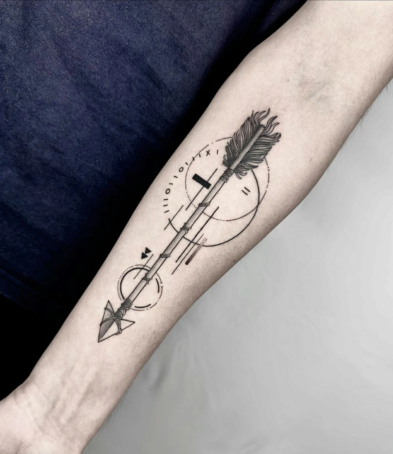arrow tattoo geometric