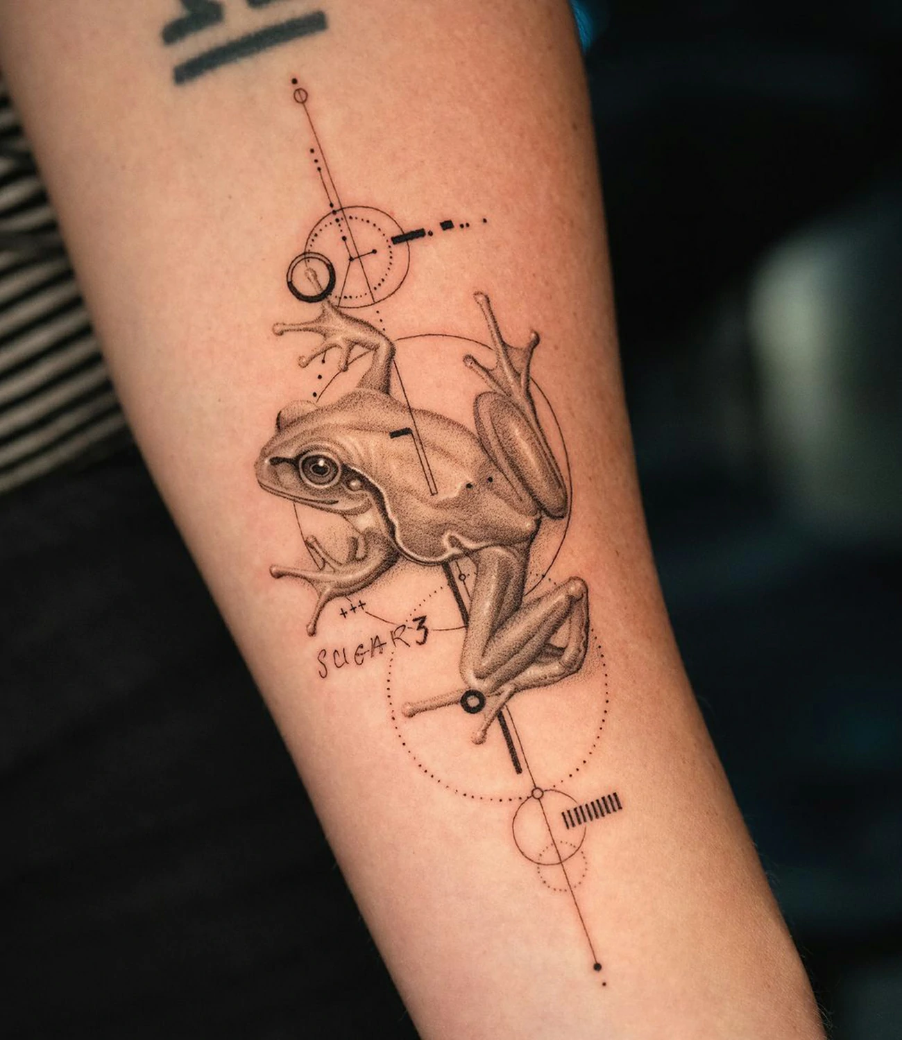 geometric animal tattoo