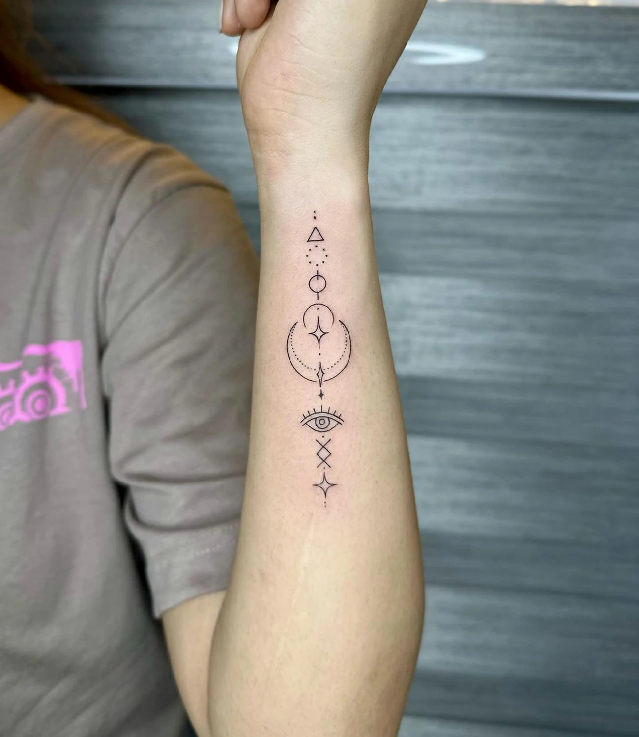 geometric tattoo small