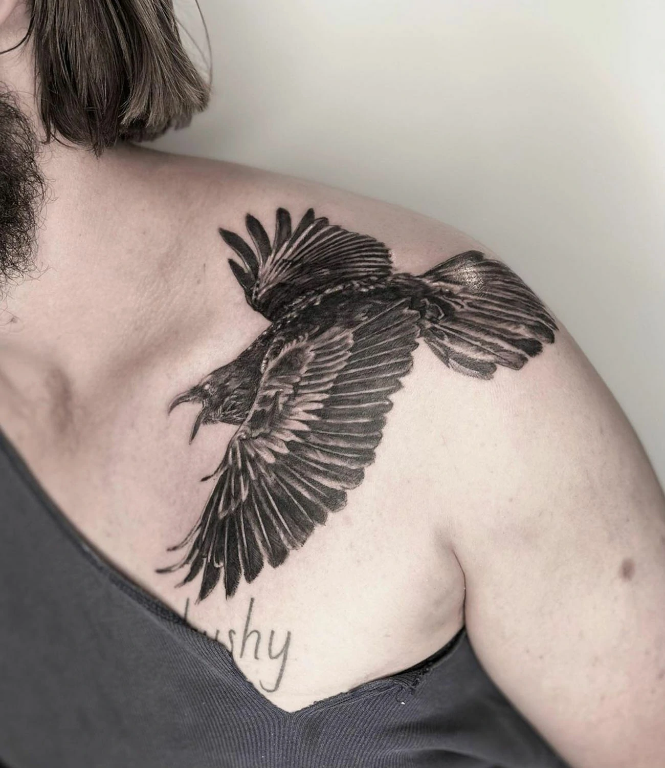 Crow Shoulder Tattoo